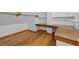 Finished attic space with hardwood floors provides a quiet area for a workspace at 4317 Mccullough St, Port Charlotte, FL 33948