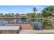Waterfront property featuring a private dock and boat lift, ideal for boating enthusiasts at 4317 Mccullough St, Port Charlotte, FL 33948