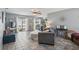 Comfortable living room with tile flooring and modern furniture at 4358 Pates St, Port Charlotte, FL 33948