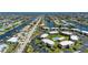 Overhead view of the condo, highlighting waterfront access, community pool, and meticulously kept grounds at 1080 Bal Harbor Blvd # 12C, Punta Gorda, FL 33950