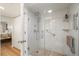 Accessible shower with glass doors, a built in bench and safety handrails at 1080 Bal Harbor Blvd # 12C, Punta Gorda, FL 33950