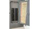 Electrical panel with labeled breakers and organized wiring, ensuring safety and efficient power distribution at 1250 Lemon St, Punta Gorda, FL 33950