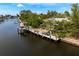 Scenic view of the canal with the property's private dock and waterfront setting, offering tranquility at 155 Donna Ct, Punta Gorda, FL 33950