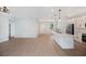 Open floor plan featuring kitchen, living and dining areas with modern finishes at 17197 Russell Ave, Port Charlotte, FL 33954