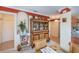 Dining room with built in hutch and seating for six at 2060 Willow Hammock Cir # 301, Punta Gorda, FL 33983