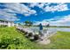 Community pool area with clear blue skies and lake views creating a resort-like atmosphere at 26333 Nadir Rd # 111, Punta Gorda, FL 33983