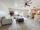 Inviting living room featuring tile floors, large windows and views to the front of the home at 3122 Scranton St, Port Charlotte, FL 33952
