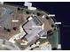 An aerial view shows a home's location with a pool and canal access on a large lot at 4216 Bur St, Port Charlotte, FL 33948