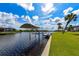 This waterway dock offers calm waters and easy access for boats and other recreational watercraft at 4216 Bur St, Port Charlotte, FL 33948