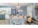 Dining room featuring a table with six chairs and wood look floors at 4702 Westwood Dr, Punta Gorda, FL 33982