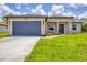 Charming single-story home with a well-manicured lawn, attached garage, and inviting entrance at 4862 Kiska Rd, North Port, FL 34288