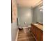 Bathroom featuring granite countertop and vanity at 5114 Melbourne St # A302, Punta Gorda, FL 33980