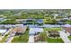 View of a waterfront community and beautiful landscaping and canals at 9582 Arsipe Cir, Port Charlotte, FL 33981