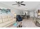 Cozy living room features an open layout, modern decor, and inviting seating at 1500 Park Beach Cir # 5E, Punta Gorda, FL 33950