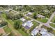 Lush aerial view highlighting the property's pool, surrounding landscape, and neighborhood layout at 1761 Okolona St, North Port, FL 34287