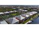 Aerial view of a residential neighborhood with waterfront condos, canals, and lush landscaping at 2002 Bal Harbor Blvd # 1712, Punta Gorda, FL 33950