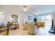This comfortable living room flows into an eat-in kitchen, offering a bright and airy ambiance at 2002 Bal Harbor Blvd # 1712, Punta Gorda, FL 33950