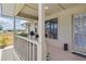Back porch featuring an open-air design, wood flooring and a barbecue grill at 22349 Columbus Ave, Port Charlotte, FL 33954