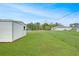 Large backyard with shed and partial fence at 22353 Blanchard Ave, Port Charlotte, FL 33952