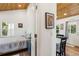 Cozy bedroom with closet adjoins the living area at 233 N New York Ave, Englewood, FL 34223