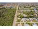 Aerial view of house on a canal with lush greenery around the home at 3129 Buttonwood Pl, Punta Gorda, FL 33950