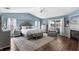 Serene main bedroom retreat with vaulted ceilings, fireplace, and luxurious decor at 425 Corrientes Cir, Punta Gorda, FL 33983
