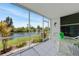 Lanai features outdoor furniture and a view of the water at 5725 Greenwood Ave # 2101, North Port, FL 34287