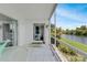 Lanai features outdoor furniture and a view of the water at 5725 Greenwood Ave # 2101, North Port, FL 34287