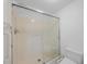 Shower with glass doors at 5725 Greenwood Ave # 2101, North Port, FL 34287
