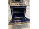 Stainless steel oven featuring a slide-in range with bright blue interior at 96 Vivante Blvd # 9622, Punta Gorda, FL 33950
