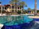 Beautiful swimming pool with inviting turquoise water surrounded by manicured landscaping and palm trees at 96 Vivante Blvd # 9622, Punta Gorda, FL 33950