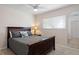 Bedroom featuring a bed, a large window, and a mirrored closet at 125 Small Se St, Port Charlotte, FL 33952