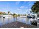 Backyard wooden dock at 125 Small Se St, Port Charlotte, FL 33952