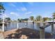 Backyard dock on the water at 125 Small Se St, Port Charlotte, FL 33952