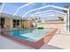 A screened in pool offering privacy and fun at 125 Small Se St, Port Charlotte, FL 33952