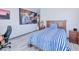 Bedroom with patriotic wall art and office space at 13295 Eisenhower Dr, Port Charlotte, FL 33953