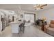Open-concept space with seamless indoor-outdoor flow through sliding glass doors to the patio at 2365 Nuremberg Blvd, Punta Gorda, FL 33983