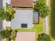 Aerial view of home with pool, solar panels, and waterfront access at 2747 Suncoast Lakes Blvd, Punta Gorda, FL 33980