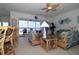 Bright living space seamlessly connects to outdoor patio with beautiful water views at 3772 Peace River Dr, Punta Gorda, FL 33983
