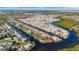 An aerial view of a waterfront community with canals and beautiful landscaping at 4426 Vasco St, Punta Gorda, FL 33950