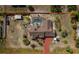 Bird's eye view highlights the backyard pool, large lot, and convenient access to the driveway at 5219 Guava Ter, Port Charlotte, FL 33981