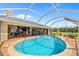 Beautiful backyard pool area with a screened enclosure and an open layout at 5600 Blackjack S Ct, Punta Gorda, FL 33982
