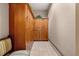 Locker room with ample wooden storage lockers and seating at 99 Vivante Blvd # 303, Punta Gorda, FL 33950