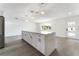 Spacious island with modern cabinets, quartz countertop, and pendant lights at 1231 Beacon Dr, Port Charlotte, FL 33952
