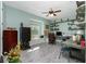 Inviting office space with built-in shelves, a window seat, and unique wood accents at 13204 Kakapo Ave, Port Charlotte, FL 33981