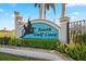 Entrance sign for South Gulf Cove, a waterfront community at 15104 Aldama Cir, Port Charlotte, FL 33981