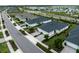 Street view of several single Gathering homes showcasing paved sidewalks, landscaped yards and driveways at 17857 Woodland Ct, Punta Gorda, FL 33982