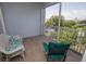 View of balcony with patio furniture and a screened-in view at 2001 Bal Harbor Blvd # 2306, Punta Gorda, FL 33950