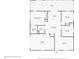 Layout for first floor with lanai, garage, kitchen, living room, bathrooms and bedrooms at 22299 Laramore Ave, Port Charlotte, FL 33952
