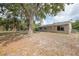 Spacious backyard view revealing the home's exterior, complemented by large trees, enhancing the outdoor living experience at 23165 Glen Ave, Punta Gorda, FL 33980